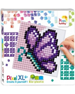 Kreativni set piksela Pixelhobby - XL, Ljubičasti leptir