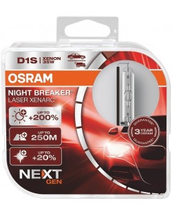 Xenon Osram - D1S, 66140XNN-HCB, Xenarc Night Breaker Laser