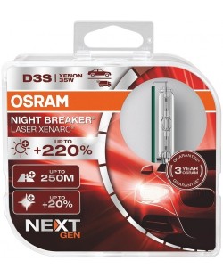 Xenon Osram - D3S, 66340XNN-HCB, Xenarc Night Breaker Laser