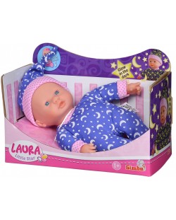 Lutka-beba Simba Toys - Laura, u odjeći koja svijetli u mraku