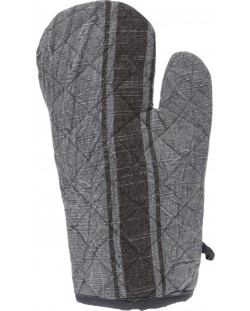 Kuhinjska rukavica H&S - 18 х 32 cm, siva s trakom