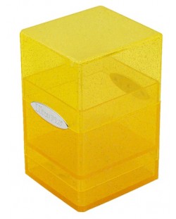 Kutija za kartice Ultra Pro Satin Tower - Glitter Yellow (100+ kom.)