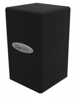 Kutija za kartice Ultra Pro Satin Tower - Black (100+ kom.)