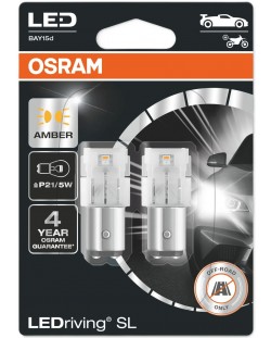 LED Auto žarulje Osram - LEDriving, SL, Amber, P21/5W, 1.9W, 2 komada, žute