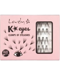 Lovely Umjetne trepavice u snopovima  K Eyes, 40 komada 