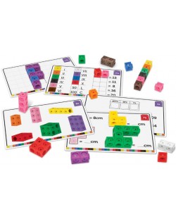 Matematičke kocke za sastavljanje Learning Resources - Stem, 100 komada