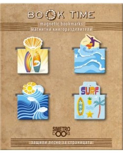 Magnetski straničnici Simetro - Book Time, Surf i more