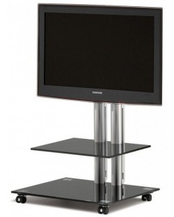 Stol za audio i video opremu Spectral - PL 60, crni/srebrnast