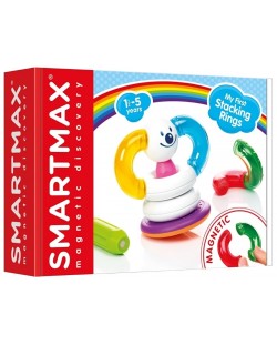 Konstrukcijski set s magnetima Smart Games Smartmax - Rasporedi kolutove, 12 dijelova