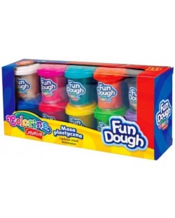 Meki plastelin Colorino Creative - Fun Dough, 10 boja