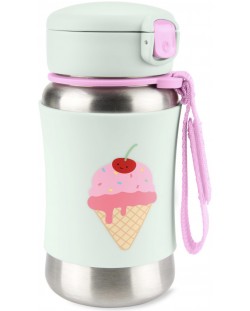 Metalna boca Skip Hop Spark Style - Ice Cream, 350 ml