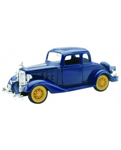 Metalni retro auto Newray - 1933 Chevy Coupe, dva sjedala, 5 prozora, 1:32