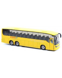 Metalni autobus Rappa - RegioJet, 19 cm, žuti