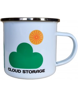 Metalna šalica Jež Art & Design - Cloud Storage, 330 ml