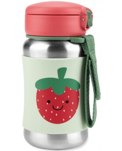 Metalna boca Skip Hop Spark Style - Strawberry, 350 ml 