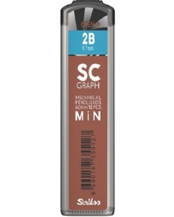 Mini grafiti za automatsku olovku Spree - 2В, 0.7 mm, 12 komada