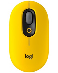 Miš Logitech - POP, optički, bežični, žuti