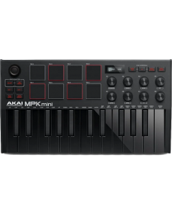 MIDI kontroler-sintisajzer Akai Professional - MPK Mini 3, crni