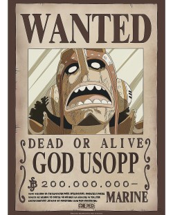 Mini poster GB eye Animation: One Piece - God Usopp Wanted Poster