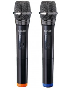 Mikrofoni Lenco - MCW-020BK, bežični, 2 kom., crni