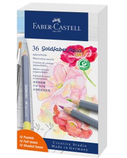 Olovke Faber-Castell Goldfaber Aqua - 12 pastelnih i 24 standardne boje