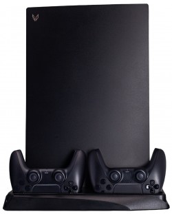 Višenamjenski stalak SteelDigi - Azure Crow, crni (PS5)