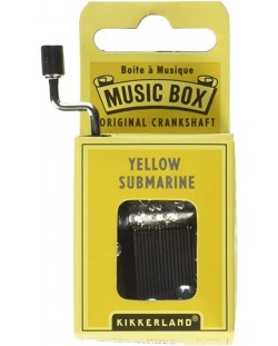 Glazbena kutija s ručicom Kikkerland -  Yellow Submarine