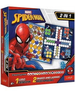Društvena igra 2 u 1 Spider-Man (Ludo/Snakes and Ladders) - dječja