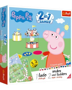 Društvena igra 2 u 1 Peppa Pig (Ludo/Snakes and Ladders) - dječja