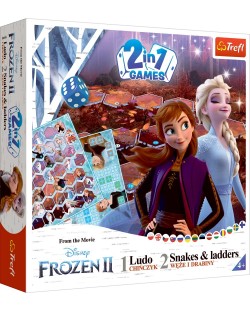 Društvena igra 2 u 1 Frozen II (Ludo/Snakes and Ladders) - dječja