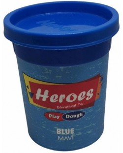 Prirodni plastelin u kutiji Heroes Play Dough – Plavi