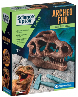 Edukativni set Clementoni Science & Play - Iskopavanje lubanje tiranosaurusa