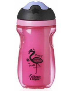 Termos čaša na prolijevanje Tommee Tippee - 260 ml, ružičasti flamingo