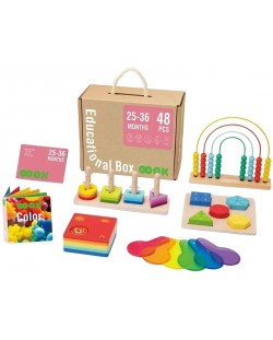 Edukativni komplet Tooky Toy - Montessori, 48 dijelova