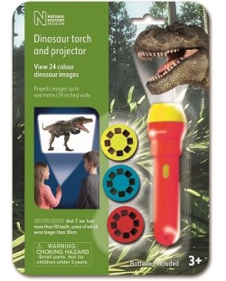 Obrazovna igračka Brainstorm - Svjetiljka s reflektorom, Dinosauri