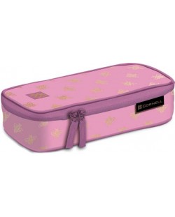 Ovalna pernica Lizzy Card Cornell Pink Bee - Comfort