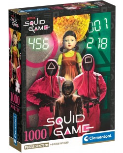 Slagalica Clementoni od 1000 dijelova - Squid Game, opcija 2