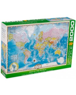 Slagalica Eurographics od 2000 dijelova - Karta svijeta ​