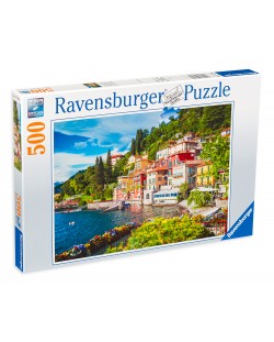 Slagalica Ravensburger od 500 dijelova - Jezero Como, Italija