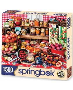 Puzzle Springbok od 1500 dijelova - Sve na stolu