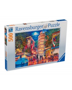 Slagalica Ravensburger od 500 dijelova - Večer u Pisi