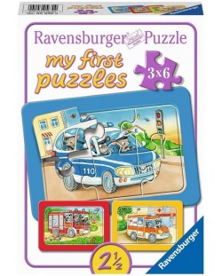 Moja prva slagalica Ravensburger od 3х6 dijelova - Životinje u akciji