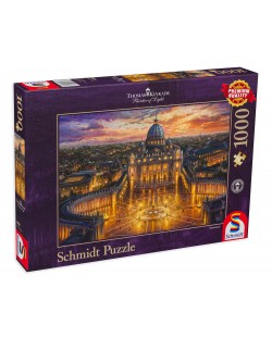 Slagalica Schmidt od 1000 dijelova - Zalazak sunca nad Vatikanom, Thomas Kinkade