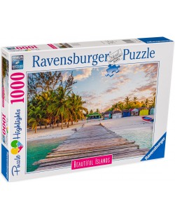 Slagalica Ravensburger od 1000 dijelova - Odmor na Karibima