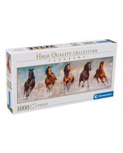 Panoramska slagalica Clementoni od 1000 dijelova - Konji 