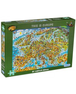 Slagalica Gibsons od 1000 dijelova – Ovo je Europa
