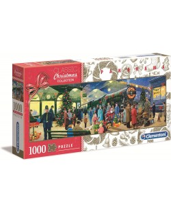 Panoramska slagalica Clementoni od 1000 dijelova - Коледен дух