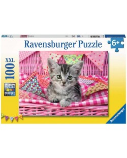 Slagalica Ravensburger od 100 dijelova - XXL - Slatka maca