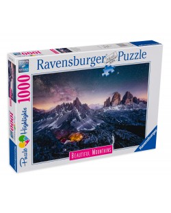 Slagalica Ravensburger od 1000 dijelova - Tri vrha, Dolomiti