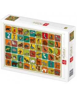 Puzzle Deico Games od 1000 dijelova - Šumske životinje